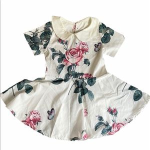 Toddler girl floral ruffle dress